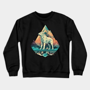 Abstract dog Crewneck Sweatshirt